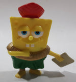 2007 Burger King SpongeBob SquarePants Red Hat Green Pants 3 3/4" Tall Toy Figure