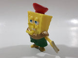 2007 Burger King SpongeBob SquarePants Red Hat Green Pants 3 3/4" Tall Toy Figure