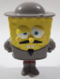 2005 Burger King SpongeBob SquarePants Brown Hat and Clothes 4" Tall Toy Figure
