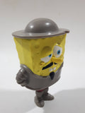 2005 Burger King SpongeBob SquarePants Brown Hat and Clothes 4" Tall Toy Figure