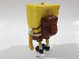2002 Burger King SpongeBob SquarePants Clear Eyes 3 1/2" Tall Toy Figure