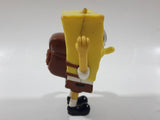 2002 Burger King SpongeBob SquarePants Clear Eyes 3 1/2" Tall Toy Figure