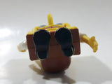 2002 Burger King SpongeBob SquarePants Clear Eyes 3 1/2" Tall Toy Figure