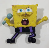 2003 SpongeBob SquarePants Singing with Microphone 1 1/2" Tall Toy Figure