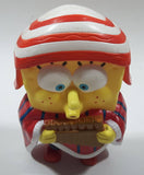 2005 Burger King SpongeBob SquarePants Playing Pipe Flute 4" Tall Toy Figure