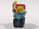 2006 SpongeBob SquarePants with Patrick in a Boat with Wheels Miniature 1 1/8" Tall Toy Figure