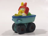 2006 SpongeBob SquarePants with Patrick in a Boat with Wheels Miniature 1 1/8" Tall Toy Figure