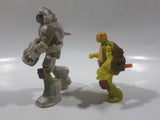 2016 McDonald's Viacom TMNT Teenage Mutant Ninja Turtles Michaelangelo and Donatello Toy Figures Set of 2