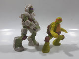 2016 McDonald's Viacom TMNT Teenage Mutant Ninja Turtles Michaelangelo and Donatello Toy Figures Set of 2