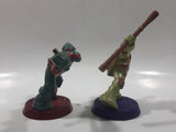 2012 McDonald's Viacom TMNT Teenage Mutant Ninja Turtles Donatello and Raphael 3" Tall Toy Figures Set of 2
