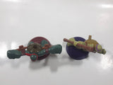 2012 McDonald's Viacom TMNT Teenage Mutant Ninja Turtles Donatello and Raphael 3" Tall Toy Figures Set of 2