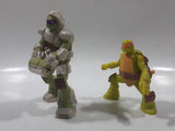 2016 McDonald's Viacom TMNT Teenage Mutant Ninja Turtles Michaelangelo and Donatello Toy Figures Set of 2