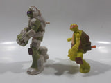 2016 McDonald's Viacom TMNT Teenage Mutant Ninja Turtles Michaelangelo and Donatello Toy Figures Set of 2