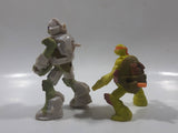 2016 McDonald's Viacom TMNT Teenage Mutant Ninja Turtles Michaelangelo and Donatello Toy Figures Set of 2