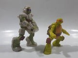 2016 McDonald's Viacom TMNT Teenage Mutant Ninja Turtles Michaelangelo and Donatello Toy Figures Set of 2