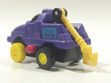 1995 Wendy's Techno Tows Tow Truck Purple Plastic Wind Up Toy Car Vehicle