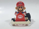 2005 Tomy Nintendo Mario Kart Mario Driving Go Kart Plastic Pullback Toy Car Vehicle - Missing a wheel