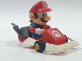 2005 Tomy Nintendo Mario Kart Mario Driving Go Kart Plastic Pullback Toy Car Vehicle - Missing a wheel