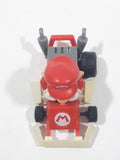 2005 Tomy Nintendo Mario Kart Mario Driving Go Kart Plastic Pullback Toy Car Vehicle - Missing a wheel
