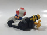 2014 McDonald's Nintendo Mario Kart Toad Plastic 3" Long Toy Character Car Vehicle