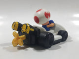 2014 McDonald's Nintendo Mario Kart Toad Plastic 3" Long Toy Character Car Vehicle