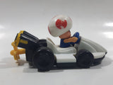 2014 McDonald's Nintendo Mario Kart Toad Plastic 3" Long Toy Character Car Vehicle