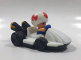 2014 McDonald's Nintendo Mario Kart Toad Plastic 3" Long Toy Character Car Vehicle