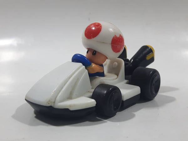 2014 McDonald's Nintendo Mario Kart Toad Plastic 3" Long Toy Character Car Vehicle