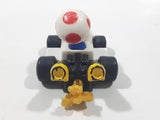 2014 McDonald's Nintendo Mario Kart Toad Plastic 3" Long Toy Character Car Vehicle