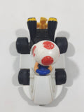 2014 McDonald's Nintendo Mario Kart Toad Plastic 3" Long Toy Character Car Vehicle