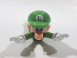 2017 McDonald's Nintendo Super Mario Flying Luigi Plastic 3" Long Toy Figure