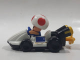 2014 McDonald's Nintendo Mario Kart Toad Plastic 3" Long Toy Character Car Vehicle