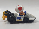 2014 McDonald's Nintendo Mario Kart Toad Plastic 3" Long Toy Character Car Vehicle