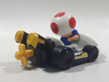 2014 McDonald's Nintendo Mario Kart Toad Plastic 3" Long Toy Character Car Vehicle