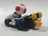 2014 McDonald's Nintendo Mario Kart Toad Plastic 3" Long Toy Character Car Vehicle