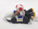 2014 McDonald's Nintendo Mario Kart Toad Plastic 3" Long Toy Character Car Vehicle