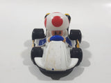 2014 McDonald's Nintendo Mario Kart Toad Plastic 3" Long Toy Character Car Vehicle