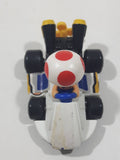 2014 McDonald's Nintendo Mario Kart Toad Plastic 3" Long Toy Character Car Vehicle