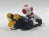 2014 McDonald's Nintendo Mario Kart Toad Plastic 3" Long Toy Character Car Vehicle
