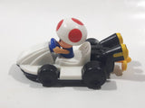 2014 McDonald's Nintendo Mario Kart Toad Plastic 3" Long Toy Character Car Vehicle