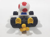 2014 McDonald's Nintendo Mario Kart Toad Plastic 3" Long Toy Character Car Vehicle