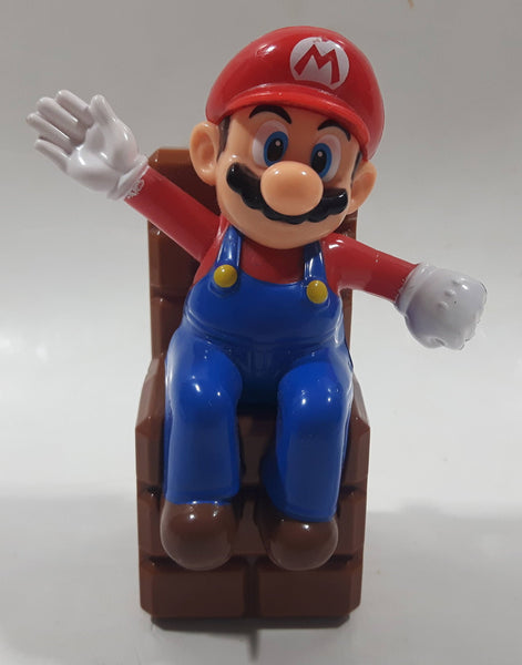 2017 McDonald's Nintendo Super Mario Waving Mario Sitting in Block Chair Plastic Toy