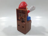 2017 McDonald's Nintendo Super Mario Waving Mario Sitting in Block Chair Plastic Toy