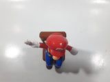2017 McDonald's Nintendo Super Mario Waving Mario Sitting in Block Chair Plastic Toy