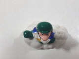 1989 McDonald's Nintendo Super Mario Bros. 3 Luigi Holding Star on a Cloud Plastic 2 1/4" Long Pullback Toy Character Car Vehicle