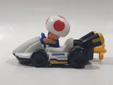 2014 McDonald's Nintendo Mario Kart Toad Plastic 3" Long Toy Character Car Vehicle