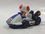 2014 McDonald's Nintendo Mario Kart Toad Plastic 3" Long Toy Character Car Vehicle