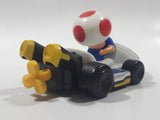 2014 McDonald's Nintendo Mario Kart Toad Plastic 3" Long Toy Character Car Vehicle