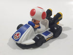 2014 McDonald's Nintendo Mario Kart Toad Plastic 3" Long Toy Character Car Vehicle