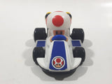 2014 McDonald's Nintendo Mario Kart Toad Plastic 3" Long Toy Character Car Vehicle